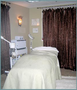 Our facial rooms offer complete privacy, warmth and cozy music