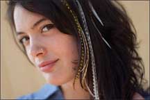 Feather extentions for brunettes