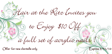 Save $10 on your next full set!!